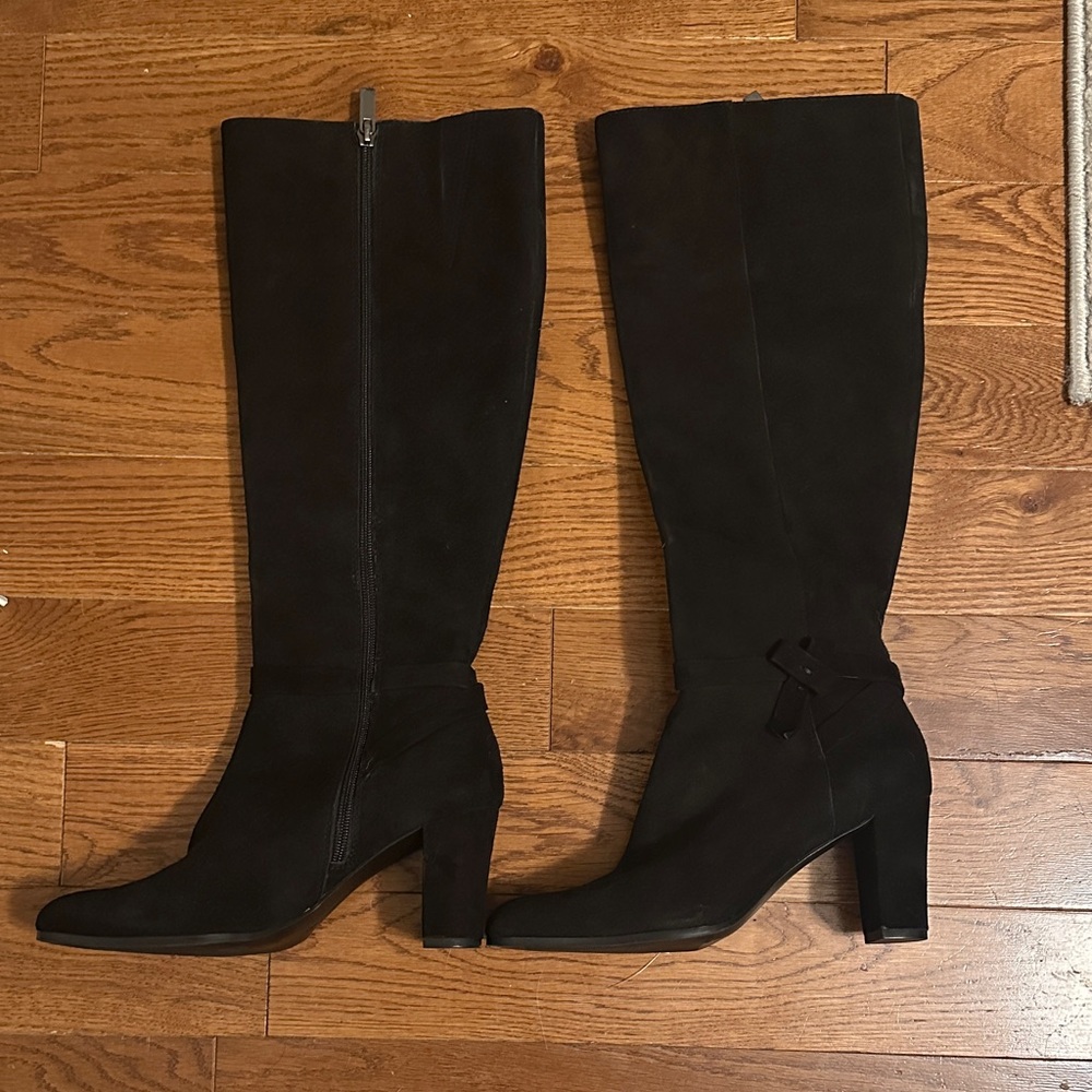 Bandolino Black Heeled Knee-High Boots